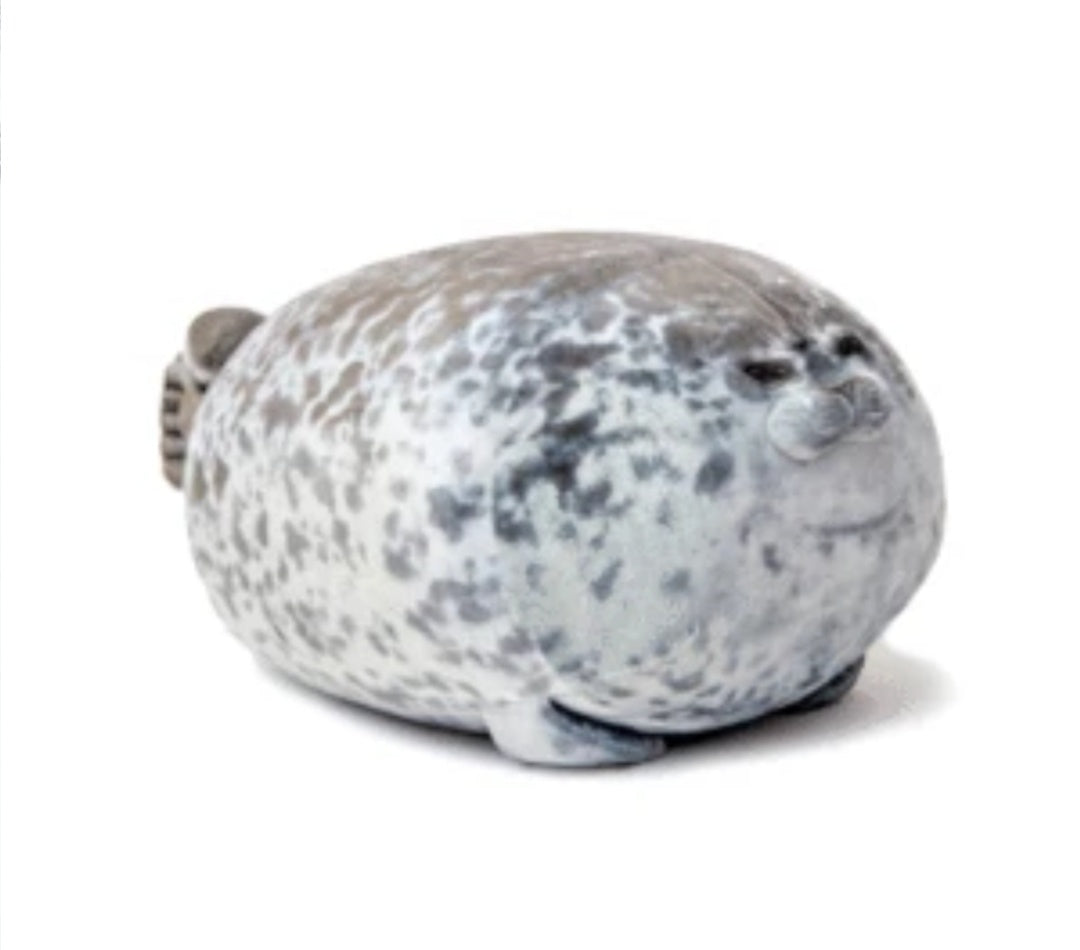 Fluffy Plush Seal Pillow