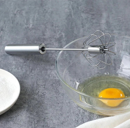 Semi-Automatic Hand Push Egg Beater Stainless