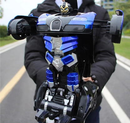 Transformer RC Toy Car with Gesture Sensing One-Button Deformation