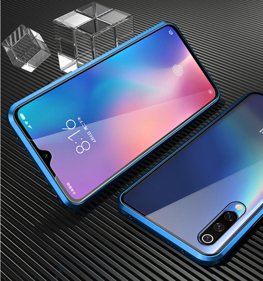 Tempered Glass Magnetic Adsorption Phone Case for Xiaomi Redmi