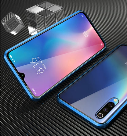 Tempered Glass Magnetic Adsorption Phone Case for Xiaomi Redmi