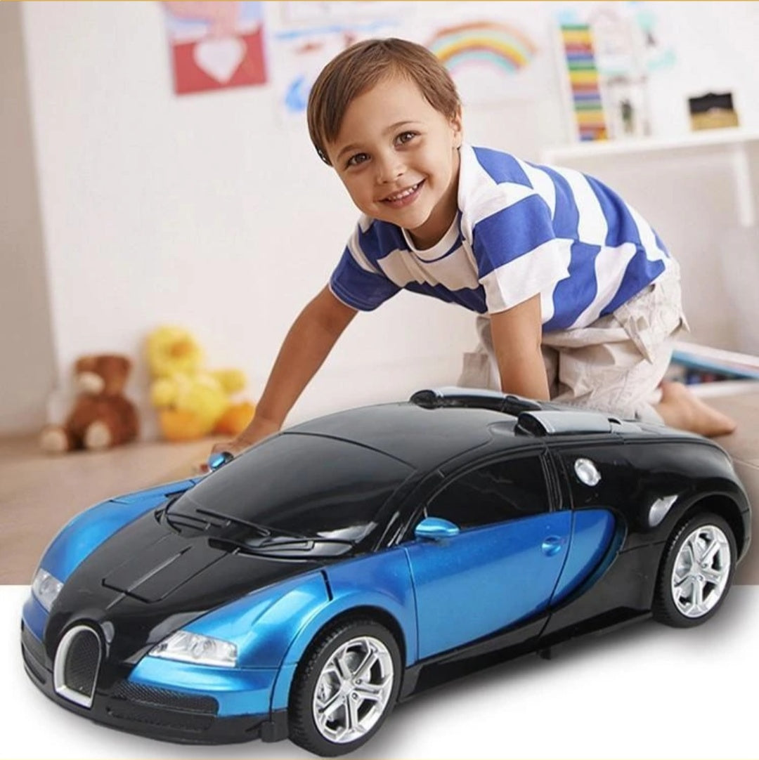 Transformer RC Toy Car with Gesture Sensing One-Button Deformation