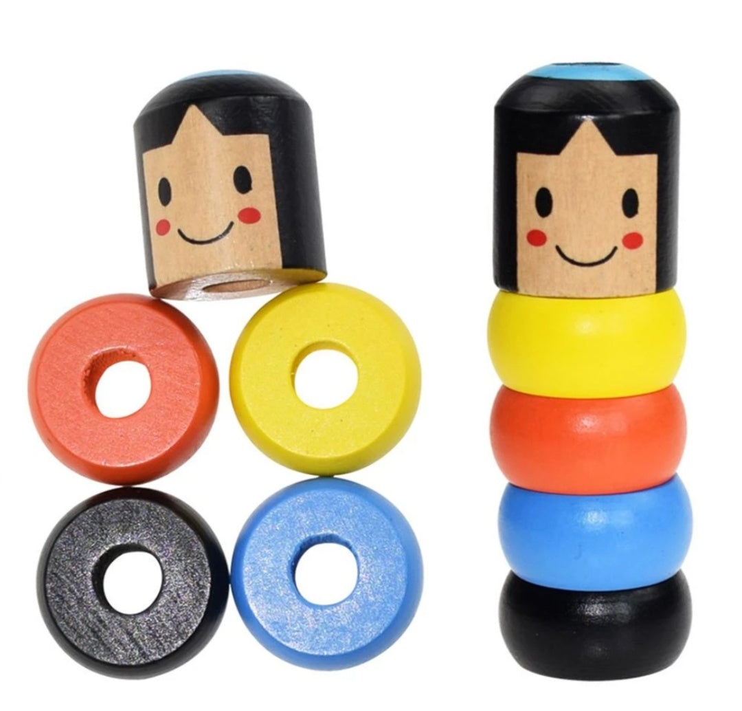 LITTLE WOODEN MAN WHO CAN'T BEAT INTERESTING MAGIC TOY（Not much stock, hurry up!