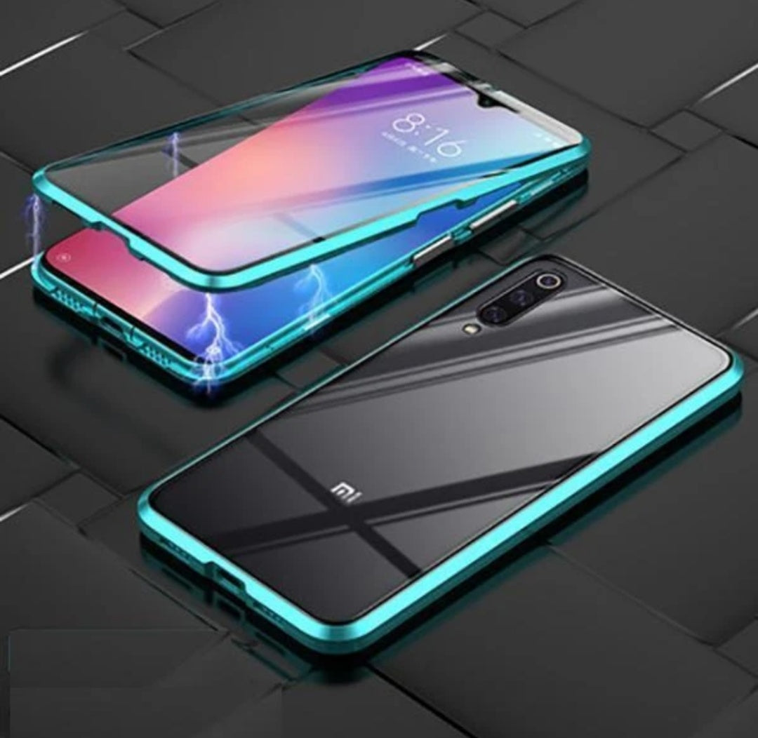 Tempered Glass Magnetic Adsorption Phone Case for Xiaomi Redmi