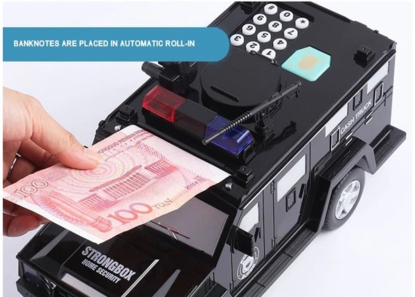 ELECTRONIC MONEY BANK CODE ARMORED HUMMER CAR