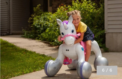 12-Volt Unicorn Smart Interactive Ride-On Toy