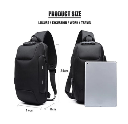 Anti-theft Backpack With 3-Digit Lock