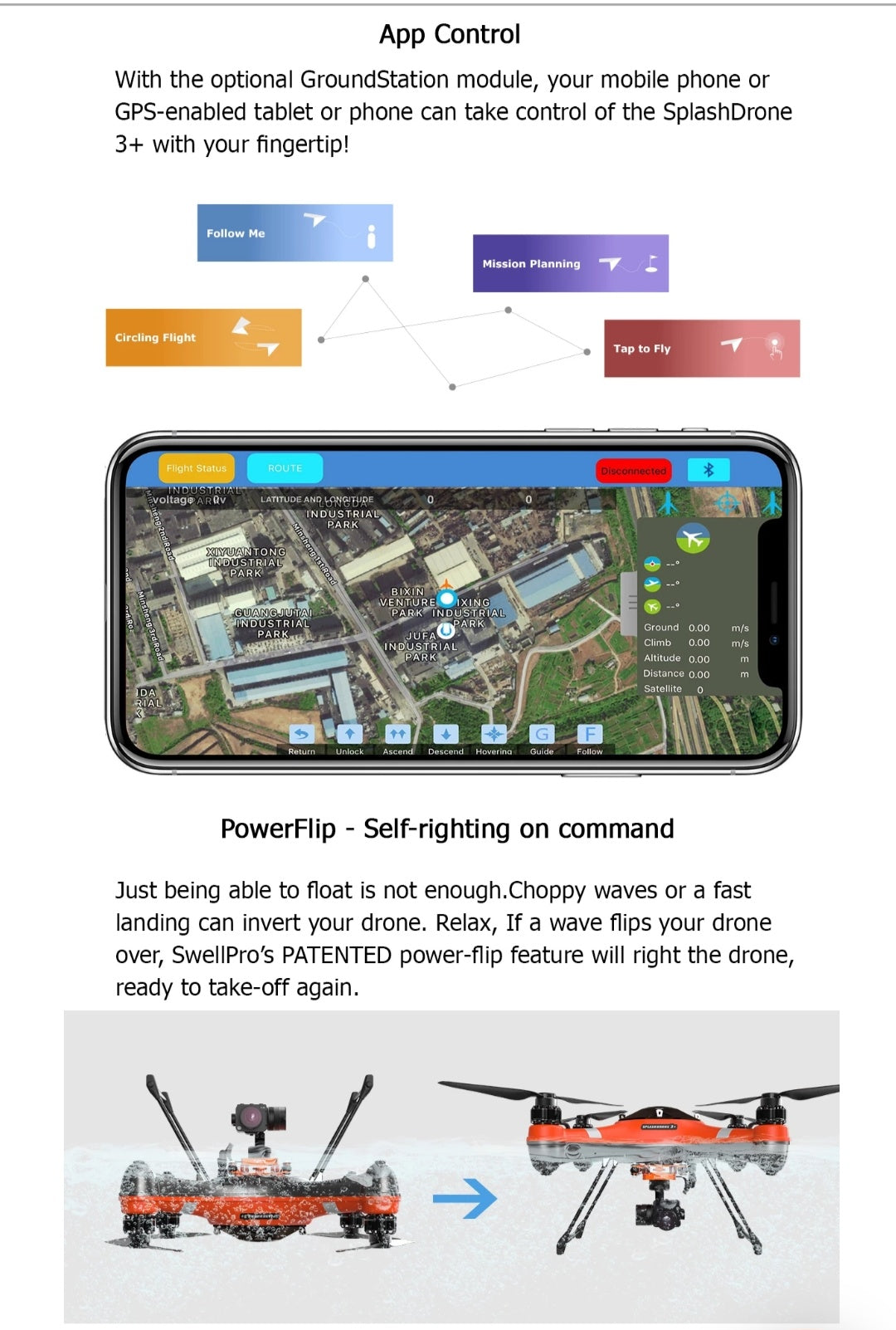 SPLASHDRONE 3+ WATERPROOF BASE PLATFORM