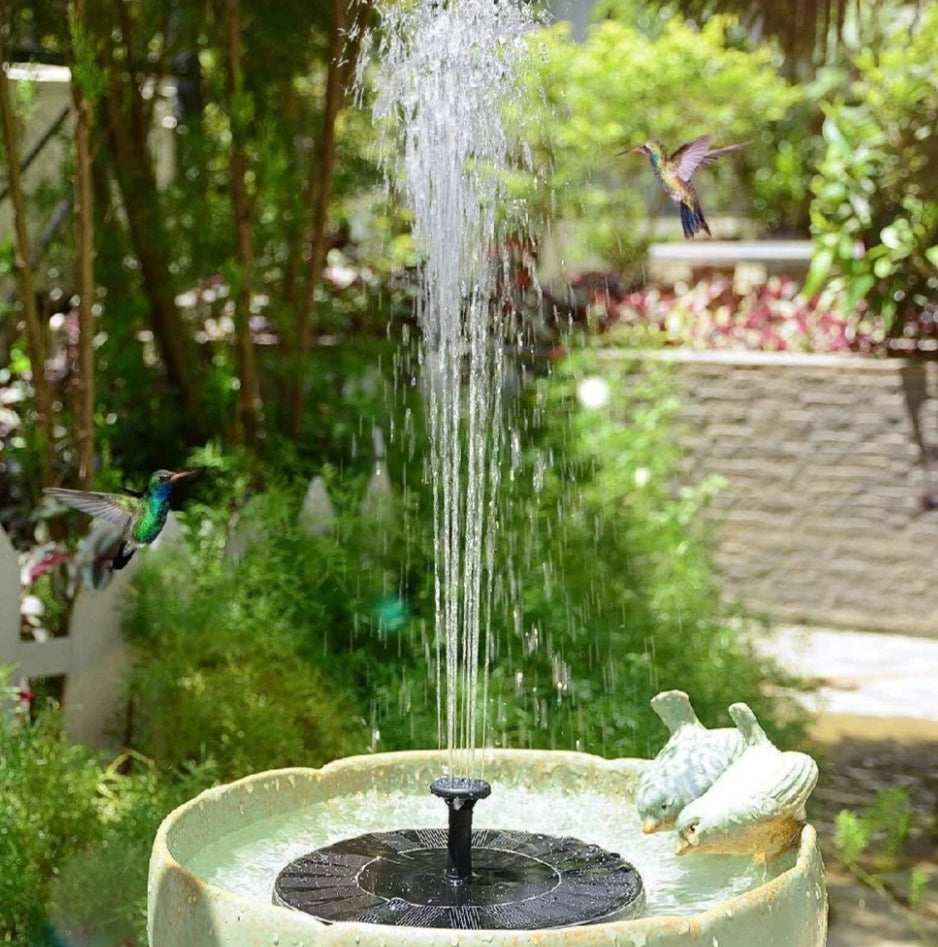 SOLAR-POWERED FOUNTAIN KIT FOR YOUR GARDEN!