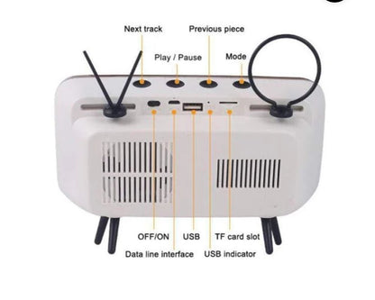 RETRO TV BLUETOOTH SPEAKER MOBILE PHONE HOLDER-BUY TWO FREE SHIPPING WORLDWIDE