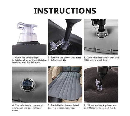 Car Travel Inflatable Flocking Mattress