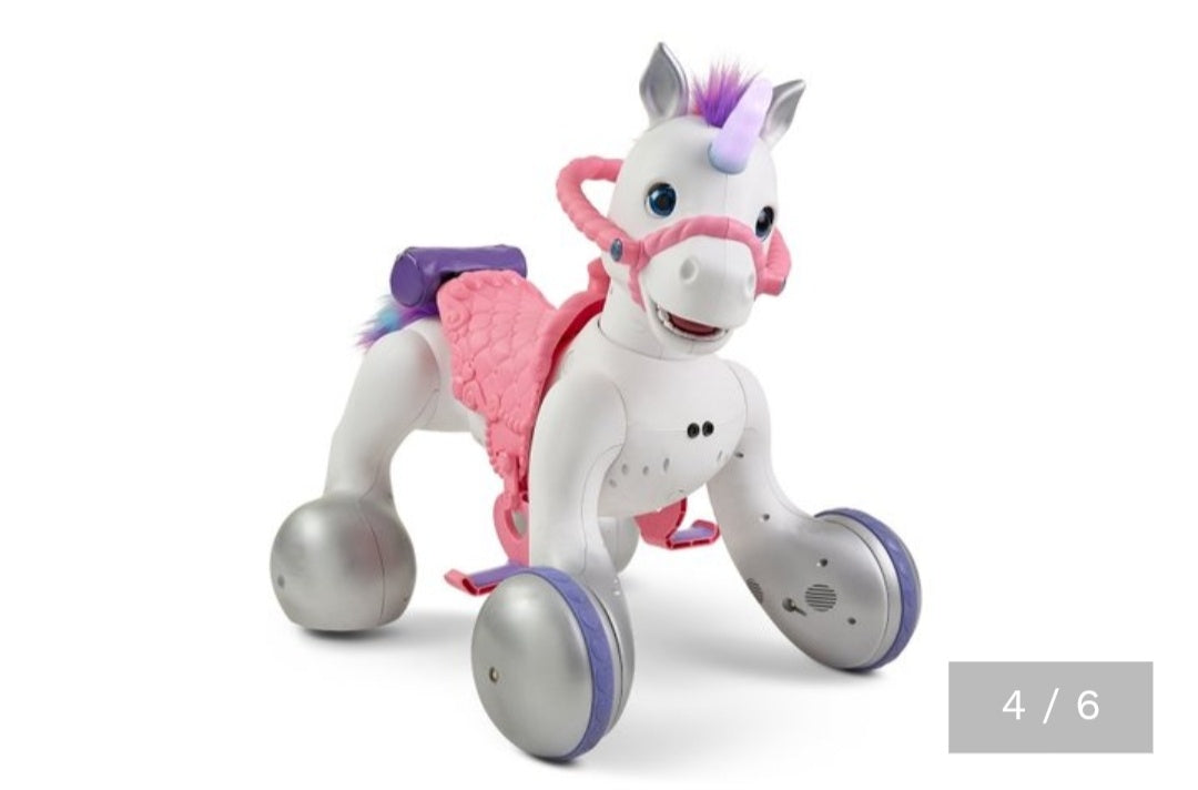 12-Volt Unicorn Smart Interactive Ride-On Toy
