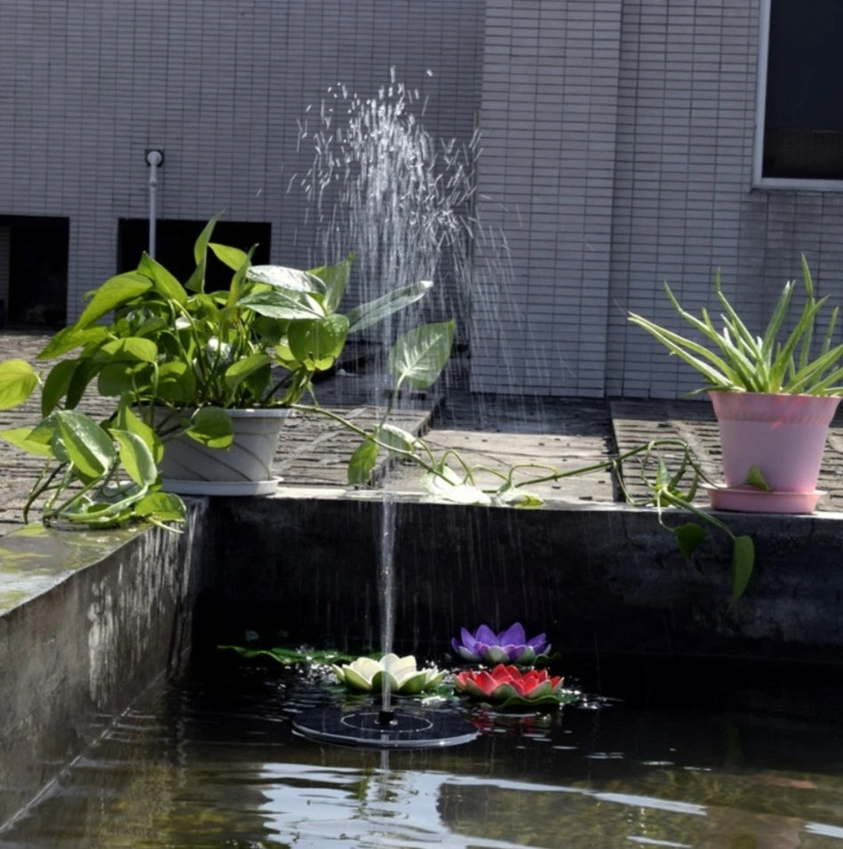 SOLAR-POWERED FOUNTAIN KIT FOR YOUR GARDEN!