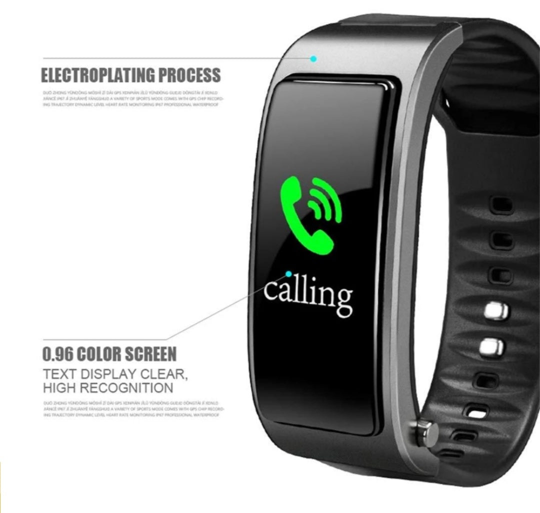 2-in-1 Smart Bracelet with Bluetooth Earphone