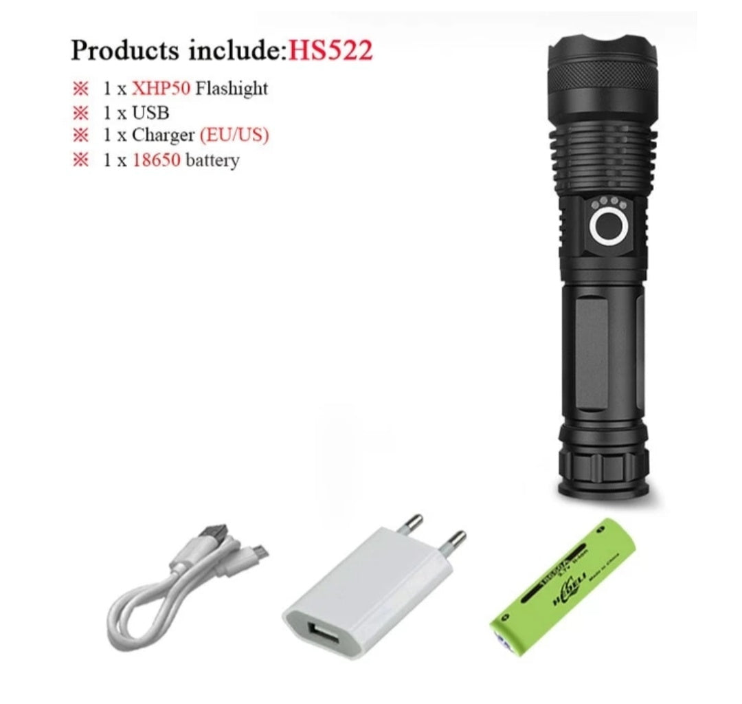 90000 LUMENS XHP70.2 MOST POWERFUL FLASHLIGHT
