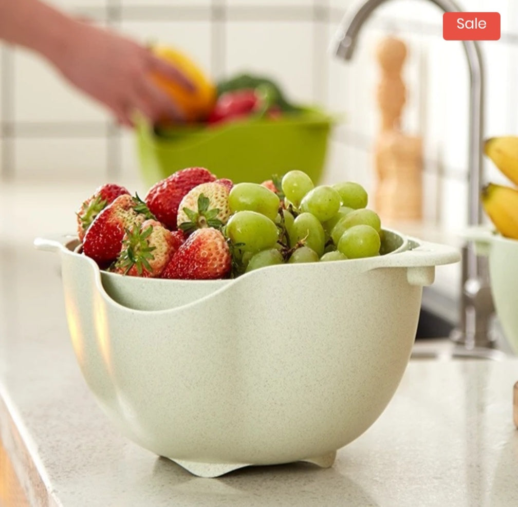 Double Plastic Drain Basket