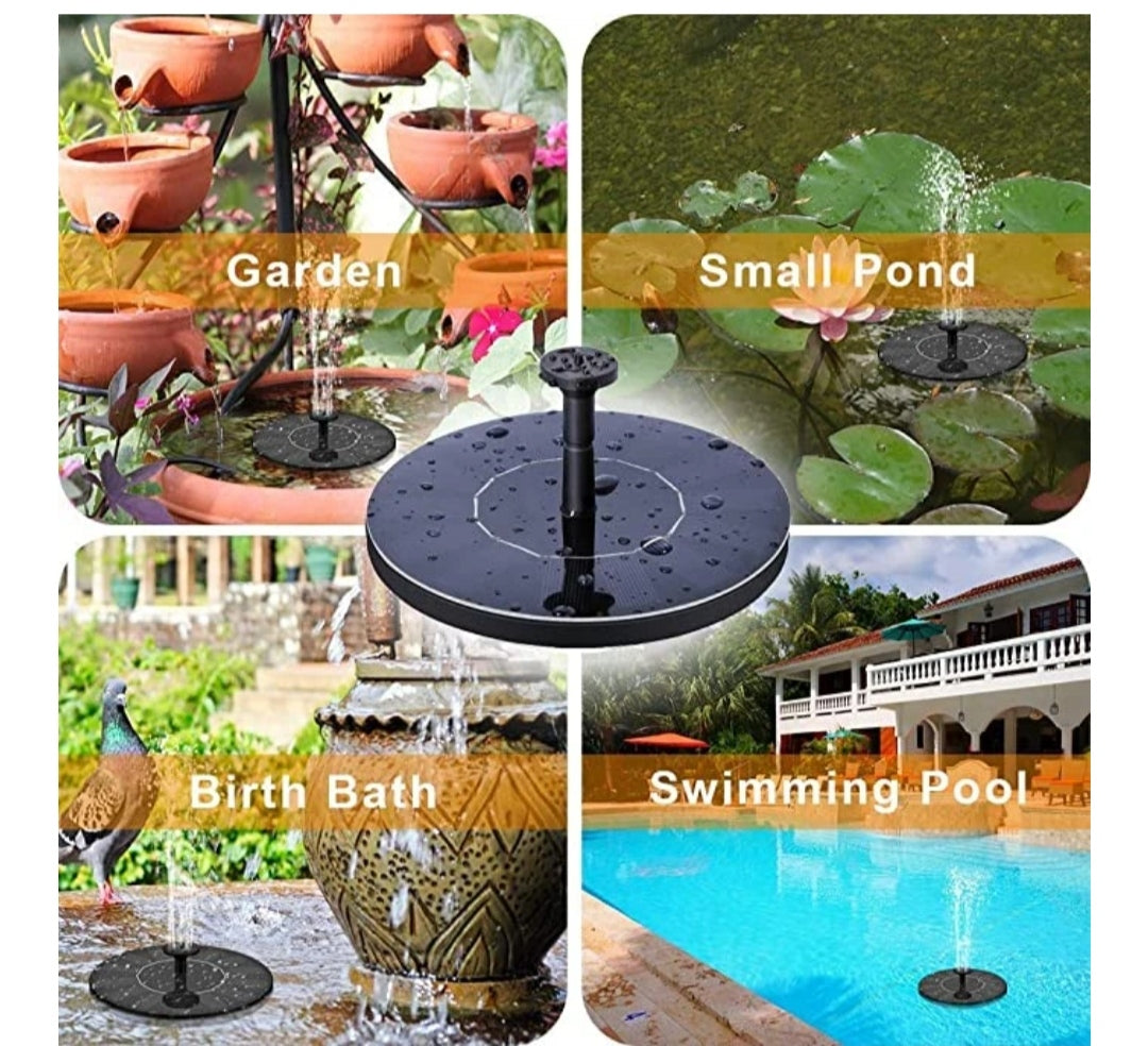 SOLAR-POWERED FOUNTAIN KIT FOR YOUR GARDEN!