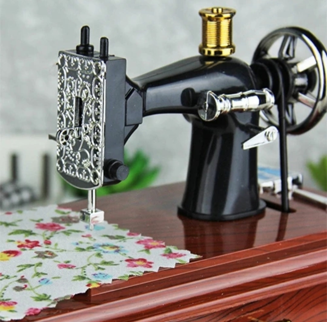 Mini Sewing Machine Music Box