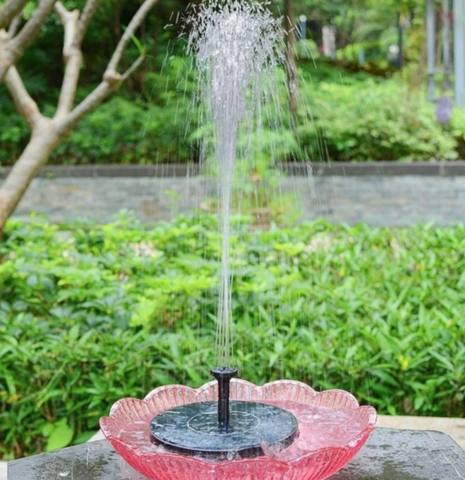 SOLAR-POWERED FOUNTAIN KIT FOR YOUR GARDEN!