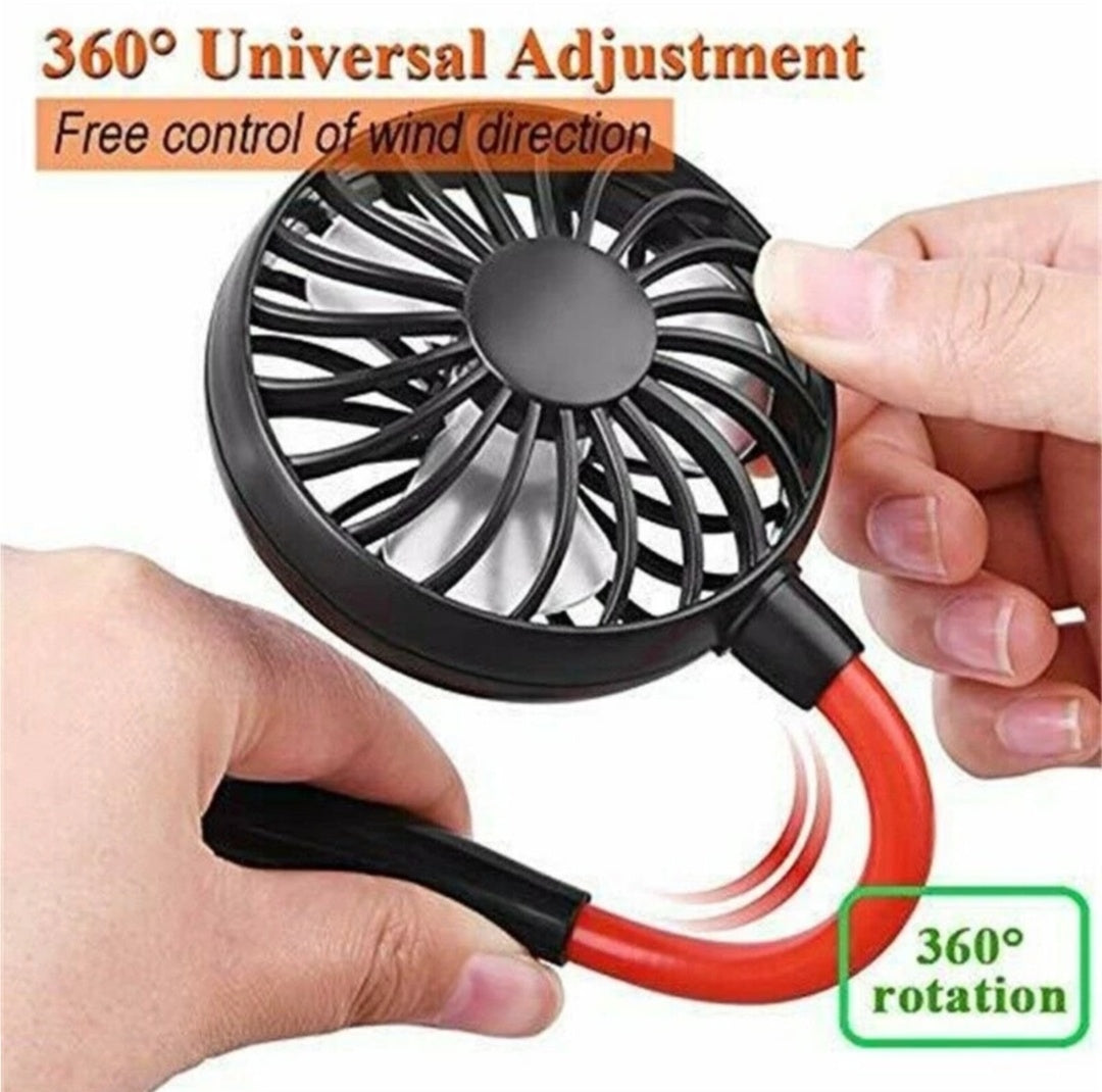 Max My Look™ Portable Wearable Rechargeable Fan (Comes In Multiple Colors)